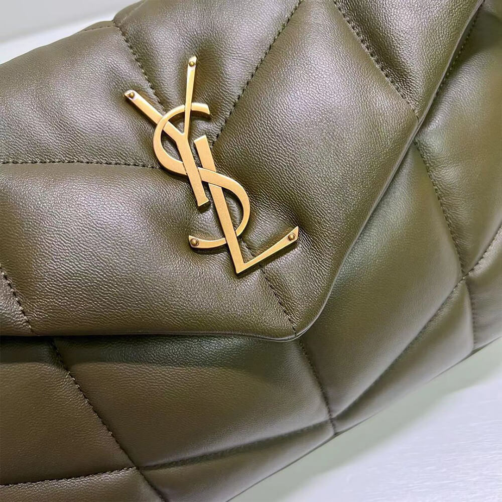 PUFFER SMALL IN QUILTED CRINKLED LEATHER(High-end Grade)