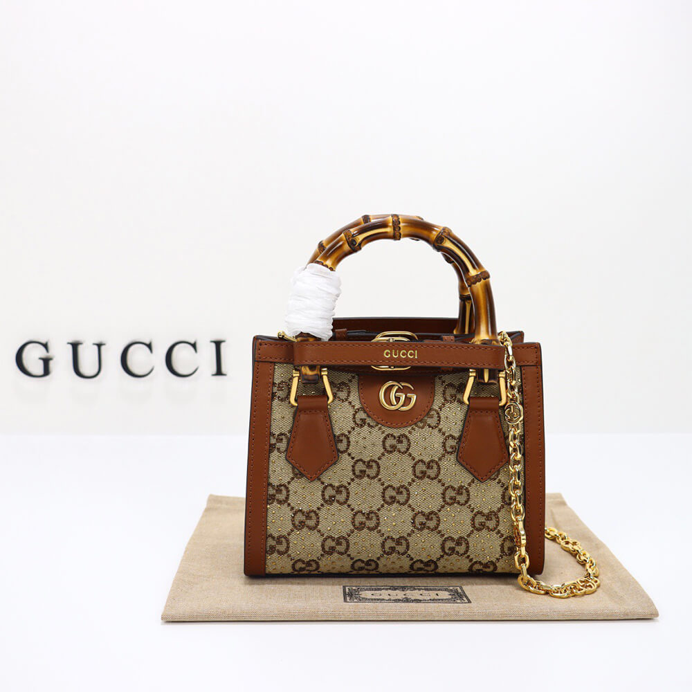 G*u*i diana bamboo mini tote