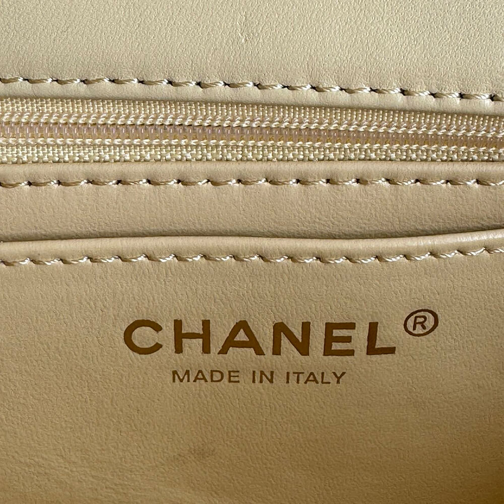 Ch*el mini classic handbag with top handle